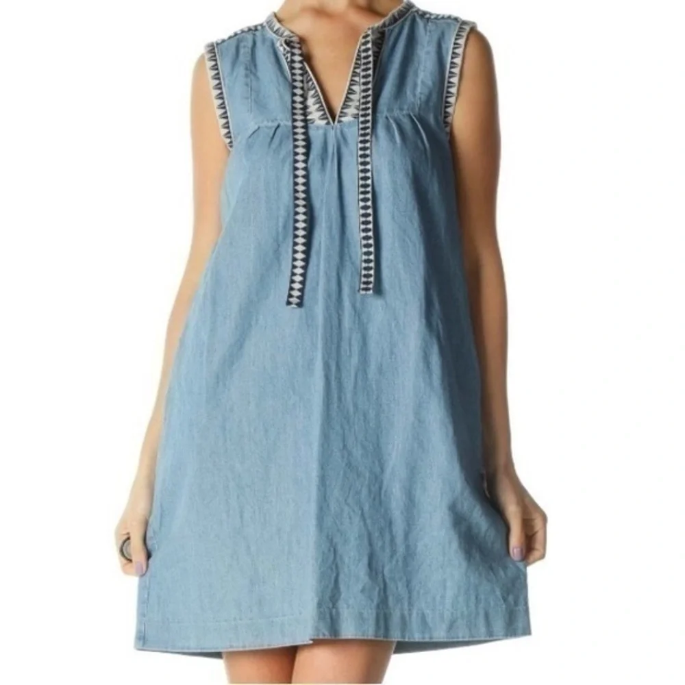 J. Crew dress without the tie.